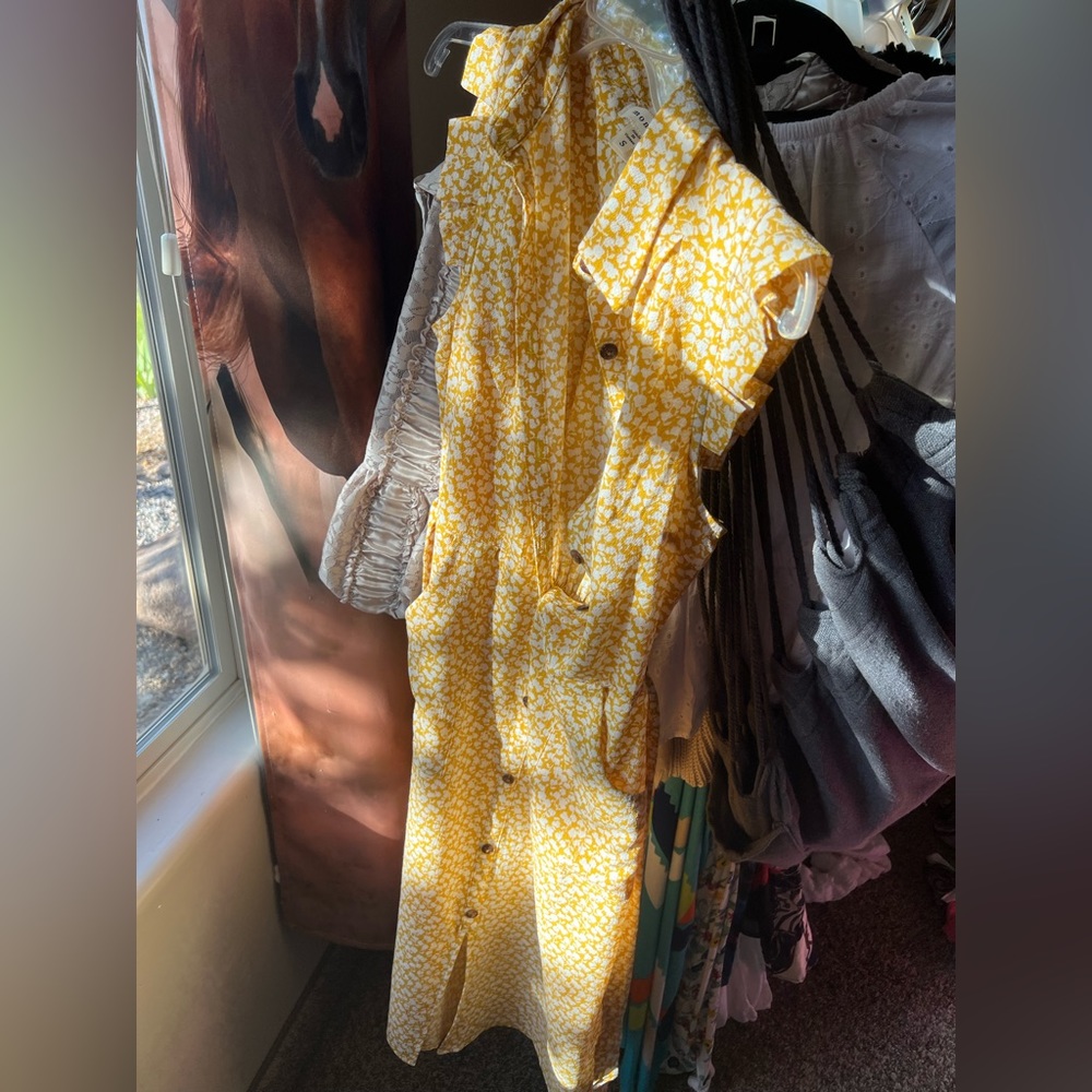 Monteau Vintage Beach Floral Dress